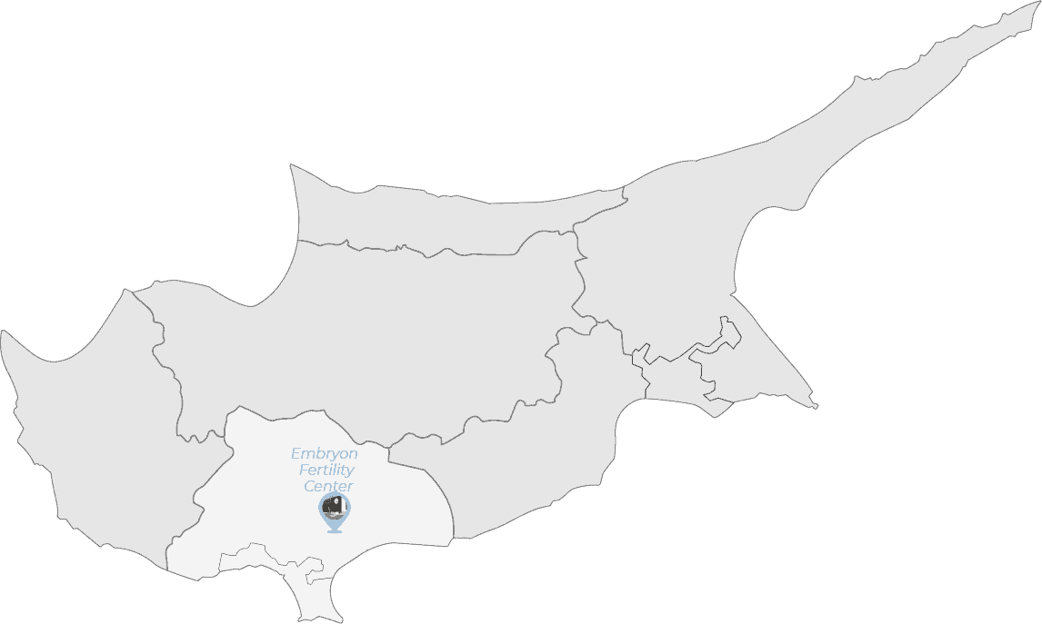 Κέντρο Γονιμότητας Embryon στην Κύπρο Χάρτης